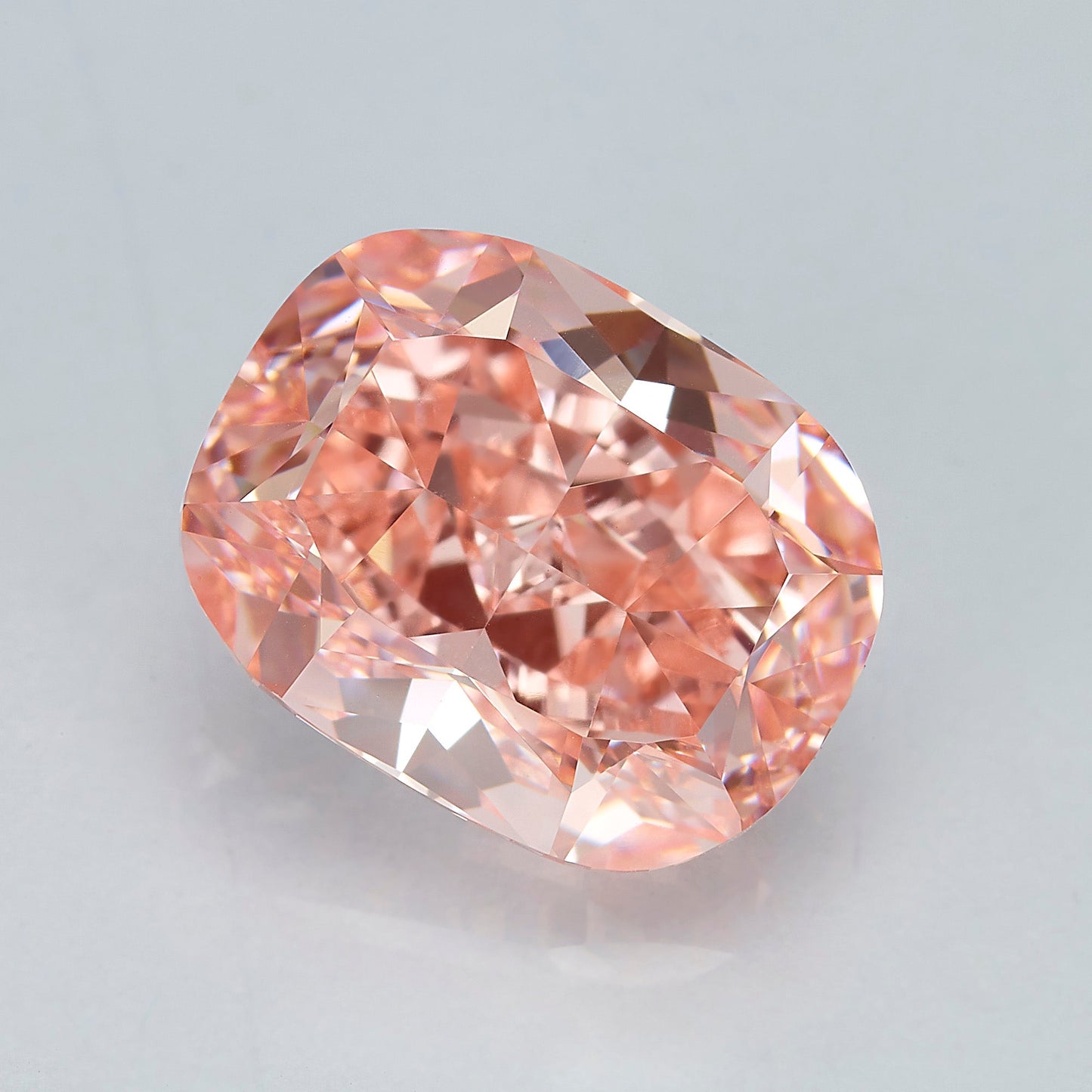 Lab Grown 2.62 Carat Fancy Intense Pink Radiant Diamond