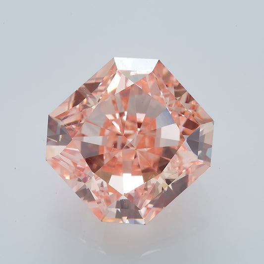 Lab Grown 2.64 Carat Fancy Intense Pink Radiant Diamond