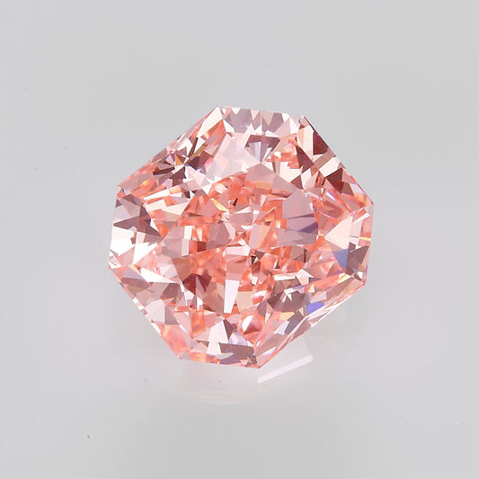 Lab Grown 3.76 Carat Fancy Vivid Pink Octangular Diamond