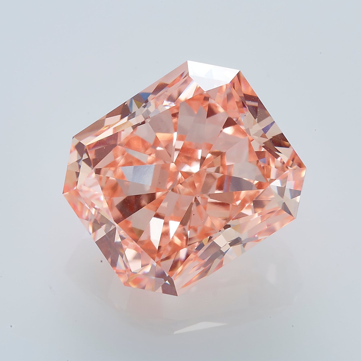 Lab Grown 2.73 Carat Fancy Vivid Pink Radiant Diamond