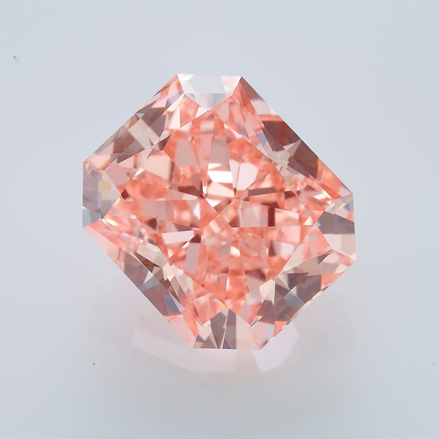 Lab Grown 2.34 Carat Fancy Intense Pink Radiant Diamond