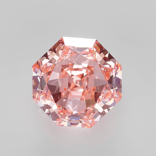 Lab Grown 3.66 Carat Fancy Intense Pink Octangular Diamond